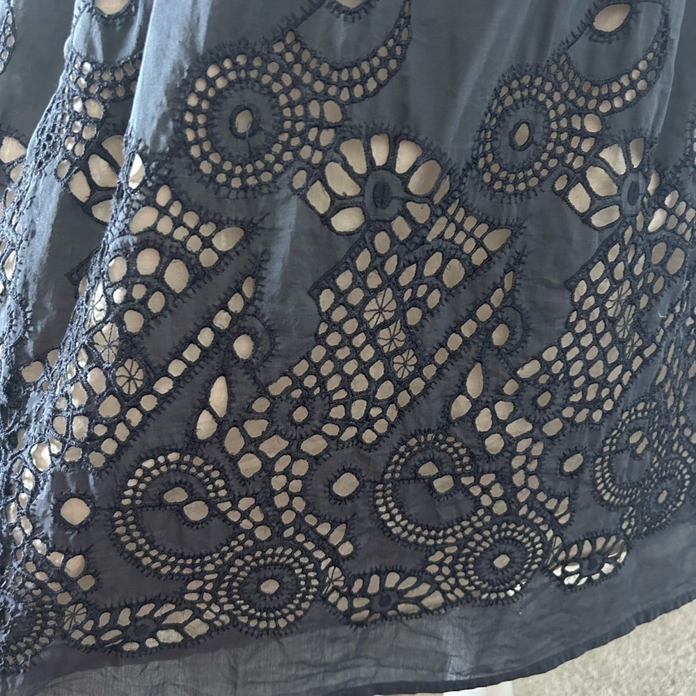 Anthropologie Burlapp Floral Eyelet Dress - Picture 6 of 12